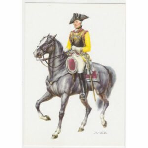 ŻOŁNIERZ KOŃ PRUSY 1760 POCZTÓWKA A51451