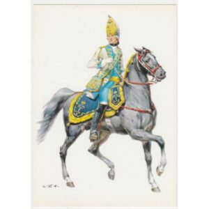 ŻOŁNIERZ KOŃ ROSJA 1756-1762 POCZTÓWKA A51455