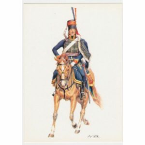 ŻOŁNIERZ KOŃ REPUBLIKA BATAWSKA 1795-1800 POCZTÓWKA A51468