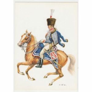 ŻOŁNIERZ KOŃ HESJA KASSEL 1813-1821 POCZTÓWKA A51476
