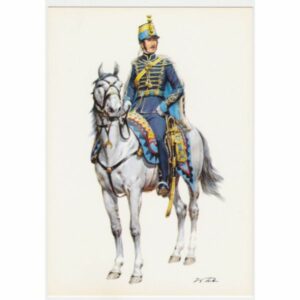 ŻOŁNIERZ KOŃ SZWECJA 1864 POCZTÓWKA A51479