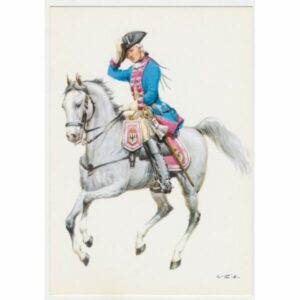 ŻOŁNIERZ KOŃ PRUSY 1756 POCZTÓWKA A51496