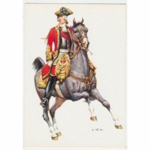 ŻOŁNIERZ KOŃ WIELKA BRYTANIA 1747 POCZTÓWKA A51498