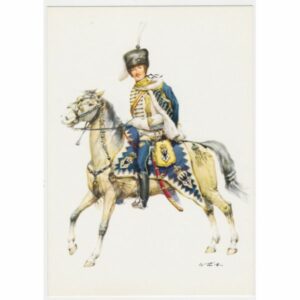 ŻOŁNIERZ KOŃ PRUSY 1745-57 POCZTÓWKA A51499
