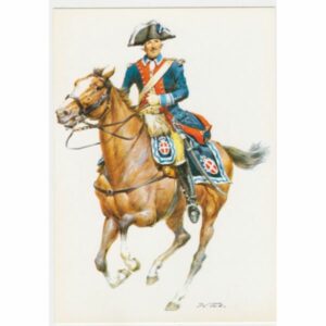 ŻOŁNIERZ KOŃ WŁOCHY PIEMONT 1793/96 POCZTÓWKA A51523