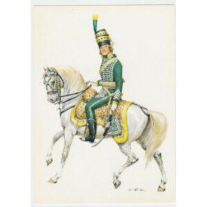 ŻOŁNIERZ KOŃ FRANCJA 1792/1800 POCZTÓWKA A51524