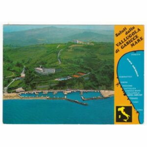 WŁOCHY GABBICCE MARE MAPKA WIDOKÓWKA A51781