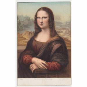 LEONARDO DA VINCI MONA LIZA STARA POCZTÓWKA A52623