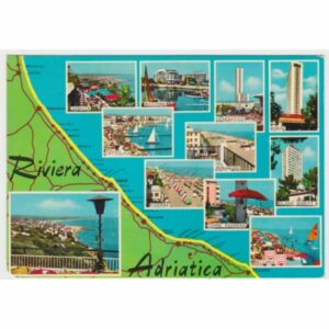 WŁOCHY RIVIERA ADRIATICA MAPKA WIDOKÓWKA A52778
