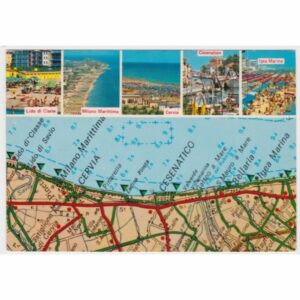 WŁOCHY RIVIERA ADRIATICA MAPKA WIDOKÓWKA A52955