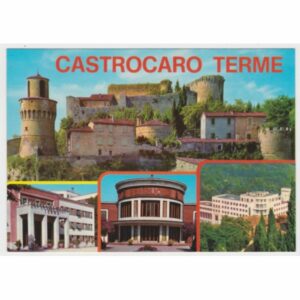 WŁOCHY CASTROCARO TERME FORTECA ZAMEK WIDOKÓWKA A52987