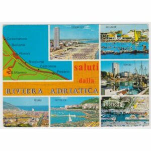 WŁOCHY RIVIERA ADRIATICA MAPKA WIDOKÓWKA A53049