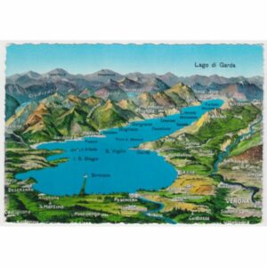 WŁOCHY LAGO DI GARDA MAPKA WIDOKÓWKA A53080