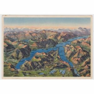 WŁOCHY LAGO DI COMO MAPKA WIDOKÓWKA A53126