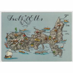 WŁOCHY ELBA MAPKA WIDOKÓWKA A53127