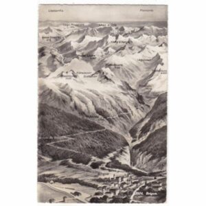 WŁOCHY LOMBARDIA PIEMONT MAPKA WIDOKÓWKA A53430