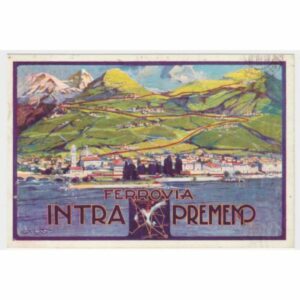 WŁOCHY LINIA KOLEJOWA INTRA PREMENO MAPKA WIDOKÓWKA A53668
