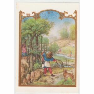 ZBIÓR ŻOŁĘDZI KRAJOBRAZ STARA GRAFIKA POCZTÓWKA A53901