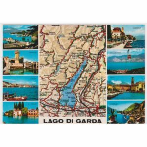 WŁOCHY LAGO DI GARDA MAPKA WIDOKÓWKA A54416