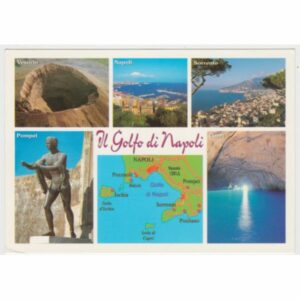WŁOCHY IL GOLFO DI NAPOLI MAPKA WIDOKÓWKA A54420