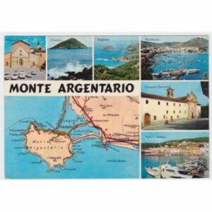 WŁOCHY MONTE ARGENTARIO MAPKA WIDOKÓWKA A54435