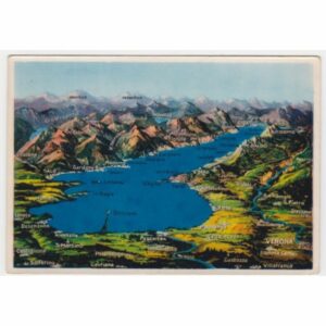 WŁOCHY LAGO DI GARDA MAPKA WIDOKÓWKA A54840