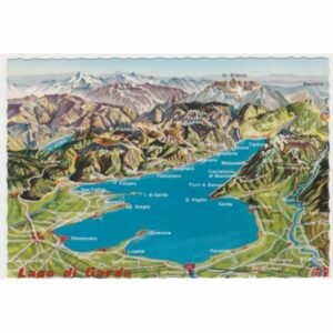 WŁOCHY LAGO DI GARDA MAPKA WIDOKÓWKA A54843
