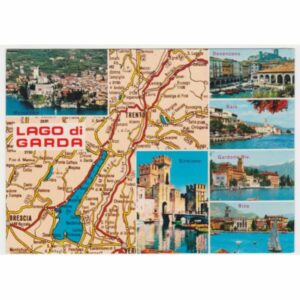 WŁOCHY LAGO DI GARDA MAPKA WIDOKÓWKA A54844