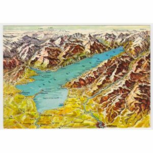 WŁOCHY LAGO DI GARDA MAPKA WIDOKÓWKA A54846