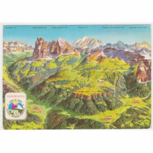 WŁOCHY DOLOMITY MAPKA WIDOKÓWKA A54852