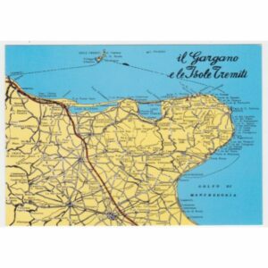 WŁOCHY GARGANO MAPKA WIDOKÓWKA A54860