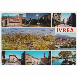 WŁOCHY IVREA MAPKA WIDOKÓWKA A54861