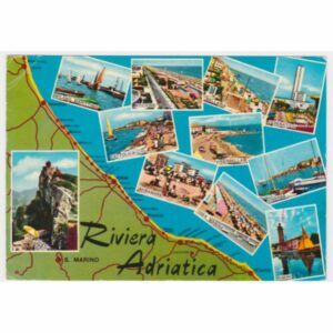 WŁOCHY RIVIERA ADRIATICA MAPKA WIDOKÓWKA A54862