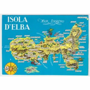 WŁOCHY ELBA MAPKA WIDOKÓWKA A54864