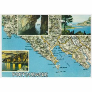 WŁOCHY LIGURIA PORTOVENERE MAPKA POCZTÓWKA A54872
