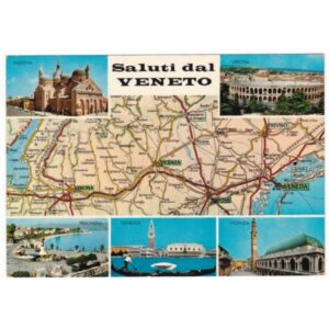 WŁOCHY VENETO MAPKA WIDOKÓWKA A54887