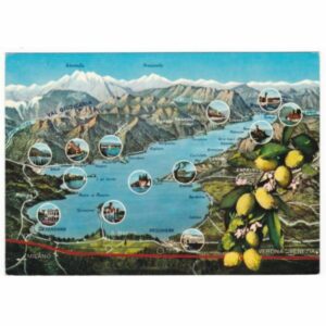 WŁOCHY LAGO DI GARDA MAPKA WIDOKÓWKA A54888