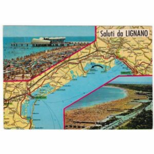 WŁOCHY LIGNANO MAPKA WIDOKÓWKA A54889