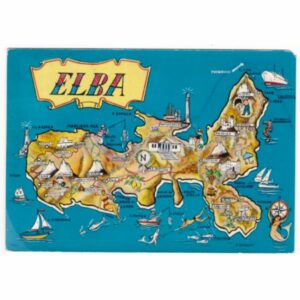 WŁOCHY ELBA MAPKA WIDOKÓWKA A54897