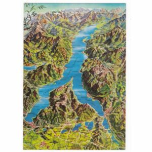 WŁOCHY LAGO DI COMO MAPKA WIDOKÓWKA A54898