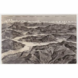 WŁOCHY LAGO DI LUGANO MAPKA WIDOKÓWKA A54913