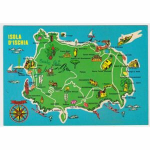WŁOCHY ISCHIA MAPKA WIDOKÓWKA A54915