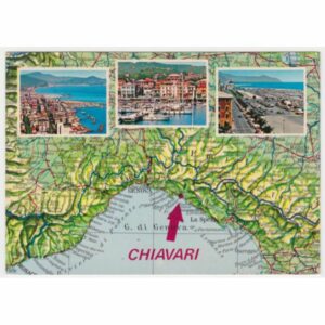 WŁOCHY CHIAVARI MAPKA WIDOKÓWKA A54916