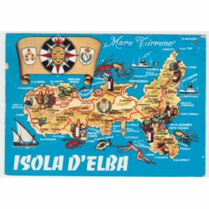 WŁOCHY ELBA MAPKA WIDOKÓWKA A54934