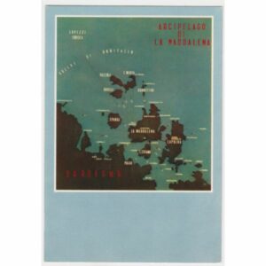 WŁOCHY LA MADDALENA MAPKA WIDOKÓWKA A54942