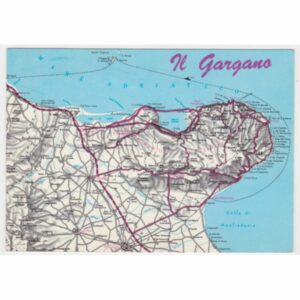 WŁOCHY GARGANO MAPKA WIDOKÓWKA A54962