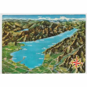 LAGO DI GARDA MAPKA WIDOKÓWKA A54964