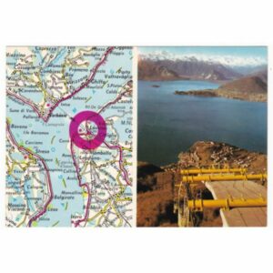 WŁOCHY LAGO MAGGIORE LAVENO MAPKA WIDOKÓWKA A55025