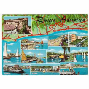WŁOCHY RIVIERA ADRIATICA MAPKA WIDOKÓWKA A55026