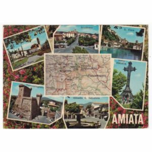 WŁOCHY WULKAN AMIATA MAPKA WIDOKÓWKA A55043